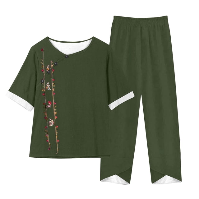 Conjunto Corto para las Mujeres Casual Deportivo Traje de Deporte Sudadera Y Pantalones de Dos Piezas
