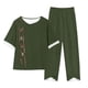 thumbnail image 1 of Conjunto Corto para las Mujeres Casual Deportivo Traje de Deporte Sudadera Y Pantalones de Dos Piezas, 1 of 3