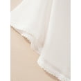 thumbnail image 5 of Manyakai Girls Chiffon Bolero Cardigan Shrugs Basic Sheer Lace-up Shawl Top Party First Communion White L, 5 of 6