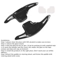 thumbnail image 4 of Steering Wheel Paddle Shifter Extensions For BMW F15 F25 F30 F31 Black, 4 of 12