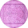 thumbnail image 1 of Ahgly Company Indoor Round Persian Purple Traditional Area Rugs, 4' Round, 1 of 4