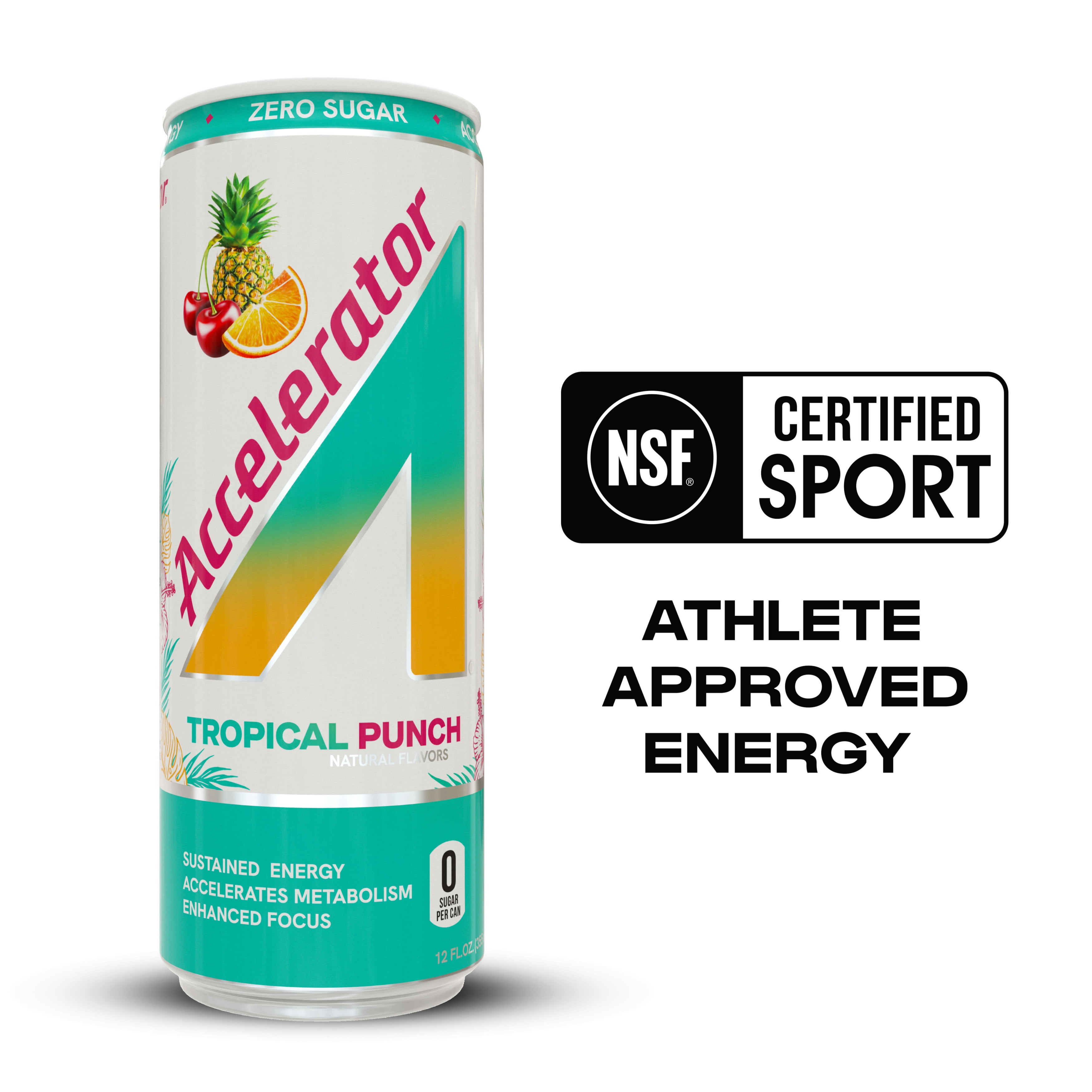 Accelerator Tropical Punch Energy Drink, 12 fl oz can
