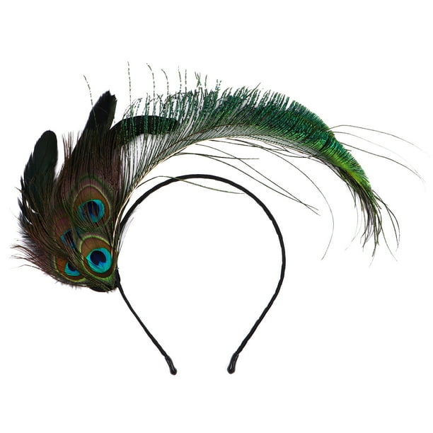 Tocado de plumas Carnaval Cosplay Accesorios para disfraces Fiesta Mujer Diadema