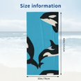 thumbnail image 3 of PHYHOO  Blue Beach Towel, Absorbent Quick Dry Swimming Yoga Beach Towels, Sand Free Microfiber Beach Towel 30x60in, 3 of 8