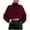 Wine, variant on XFLWAM Women's Turtleneck Knit Sweaters Casual Long Batwing Sleeve Pullover Cropped Cute Jumper Drop Shoulder Top White S