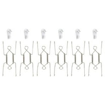 Uxcell 9 Pack Plate Hanger, 6 inch Stainless Steel Wall Plate Hangers for Decorative Plates and Arts