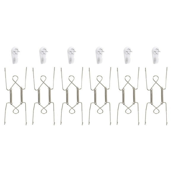 Uxcell 6 Pack Plate Hanger, 6 inch Stainless Steel Invisible Wall Plate Hangers for Decorative Plates and Arts