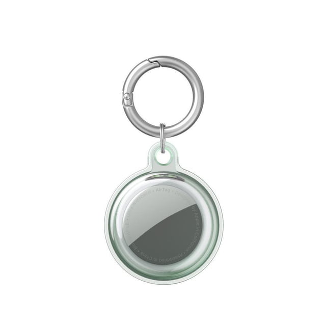 Protective Case Compatible for Airtags Tracker Anti-loss TPU Case with Keychain