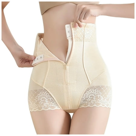 

Corset Tops for Women Women Abdomen Pants Breasted Shapewear Zipper Hip Lift Yoga Body Shaping Pants
