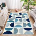 thumbnail image 7 of Bailu Bohemian Style Bedroom Rug 3x5 Soft Slim Kids Room Rug, Modern Washable Distressed Kids Rug Dining Room Kids Classroom Office Mulit Blue, 7 of 7