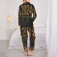 thumbnail image 5 of Bingfone Womens Pajama Sets Happy New Year 2024 Print,Long Sleeve Loungewear Pajamas Set-Large, 5 of 9