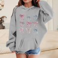 thumbnail image 2 of Hoodies for Girls 14-16 Hooded Neck Pullover Hoodie Fashion Graphic Print Sweatshirts Children Kid's Fall Winter Outfits Grey, 2 of 4