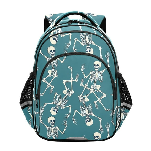 ALAZA Skeleton Dancing School Backpack Elementary Bag Bookbag Travel Rucksack