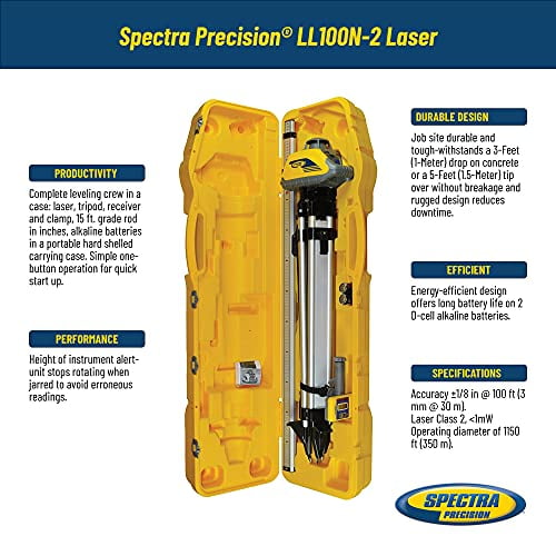 Spectra LL100N 2 Precision Laser Level Walmart