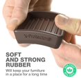 thumbnail image 3 of Copas giratorias X-PROTECTOR para muebles, 4 unidades, 1.7 pulgadas, 3 of 6