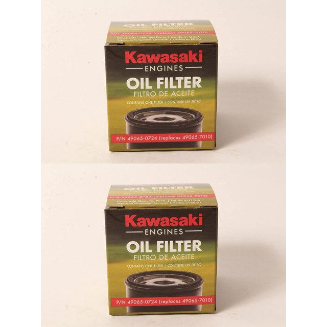 Filtro de aceite Kawasaki 49065-0724 (paquete de 2) para 49065-7010 OEM