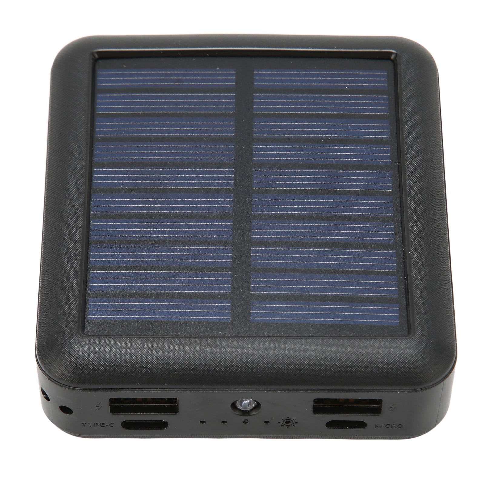 Portable Solar Power Bank With Cable, 20000mAh, Shockproof, Ideal For Travel  Emergency Use