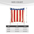 thumbnail image 4 of Susaid America Flags2 Print Velvet Throw Pillow Covers Home Art Deco Pillowcase Square Pillow Case Cushion Cover for Bed Sofa Living Room Car Indoor and Outdoor-18"x18", 4 of 8