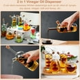 thumbnail image 6 of 2 In 1 Oil Dispenser for Kitchen : Creative Shaped Olive Oil Dispenser Bottle,Cocktails Juice Oil and Vinegar Dispenser Set,Coffee Syrup Dispenser Seal Against Leakage (E), 6 of 8