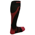 thumbnail image 3 of CSX Compression Socks, Sport Recovery Style, 20-30 mmHg, Red on Black, Medium, 3 of 6