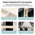 thumbnail image 3 of Koala Travel Portable Square Jewelry Box Earring Necklace Bracelet Organizer Storage Display Case Holder Stand Box Display, 3 of 6
