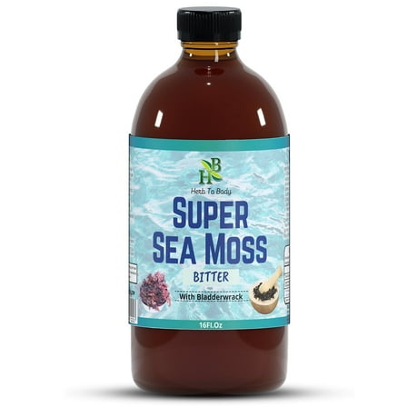 Herb To Body Super Sea Moss Bitter - Herbal Bitter - 16oz Bottle