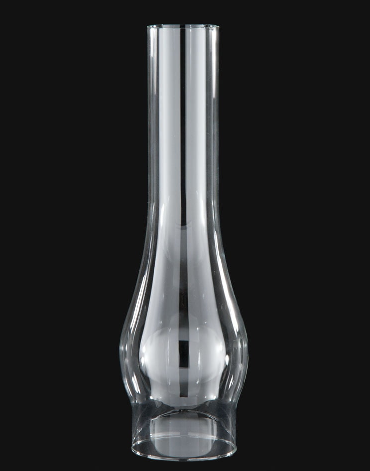 8 1/2" Tall Clear Glass Hurricane OIL LAMP Globe Shade LANTERN CHIMNEY 