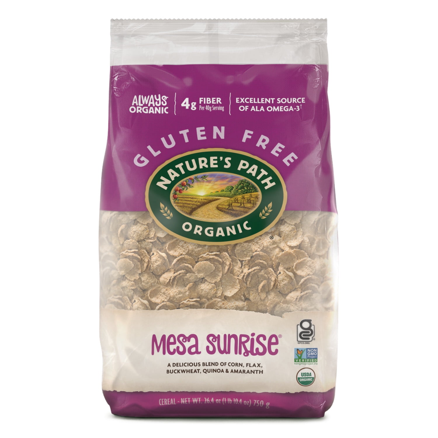 Nature's Path Organic Mesa Sunrise Breakfast Cereal, 26.4oz Bag (pack of 6)