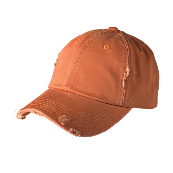 District Adult Unisex Regular Plain Cap Burnt Orange One Size Fits All