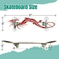 thumbnail image 2 of 31'' Complete Skateboard 7 Layer Canadian Maple Double Kick Deck Skateboards graphic mythological dragon Skate Board for Beginner Adult Gifts, 2 of 5