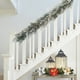 thumbnail image 5 of Guirnalda de Navidad artificial blanca 1.8M | Enredadera decorativa de ratán de PVC para chimenea, puerta, ventana | Diseño realista de aguja de pino, decoración navideña interior y exterior,, 5 of 6