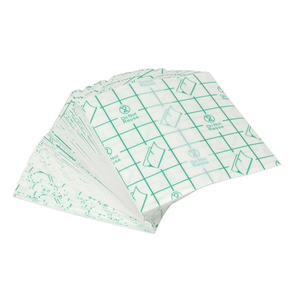 FAGINEY Adhesive Waterproof Bandage Cover,Clear Shower Protector Film,100Pcs Adhesive Waterproof Bandage Cover Clear Disposable Transparent Stretch Film Dressing