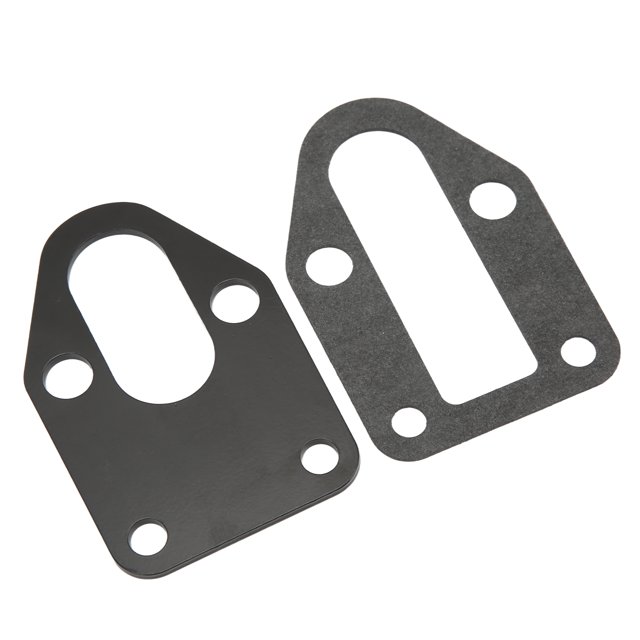 Placa de bomba de combustible, 2 uds. Kit de junta de placa de montaje de bomba de combustible de acero inoxidable de repuesto para motores SBC 283 305 327 350 383 400