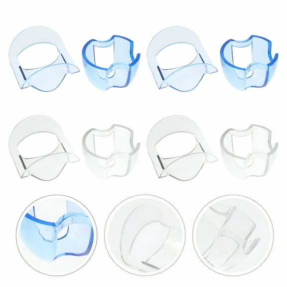 XIRQI 8Pcs Orthodontics Dental Cheek Retractor Mouth Bite Blocks (Assorted Color)