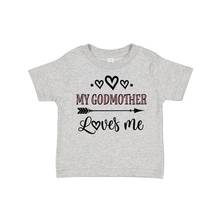 

Inktastic My Godmother Loves Me Girls Gift Toddler Toddler Girl T-Shirt