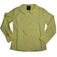 thumbnail image 4 of French Toast Little Girls' Long Sleeve Peter Pan Collar Blouse, Yellow, 6, 4 of 4