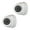 White, variant on Realistic Simulated Security Camera Indoor Outdoor Use ABS Materials Lightweight Device With Flashing Warning Light