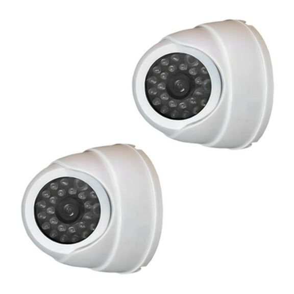 Realistic Fake Security Camera With LED Flashing Light For Indoor Outdoor Use Powered Surveillances Camera