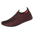 thumbnail image 3 of lnmuld Men Women Water Shoes Non Aqua Socks Solid Color for Beach Pool Surf Yoga Snorkeling Color:Red,Size:6, 3 of 6