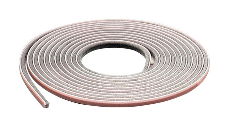 1 Pack M-D Building Products 3525 M-D 0 V-Flex Weather-Strip with Adhesive Back 17 Ft L X 7/8 in W White Polypropylene 