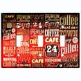 thumbnail image 2 of Metal Light Switch Wall Plate Outlet Cover (Coffee Shop Cafe Restaurant Sign Red / Black - Triple Toggle), 2 of 2