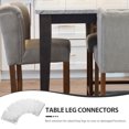 thumbnail image 2 of 5Pcs Table Leg Brackets Flat Furniture Leg Mounting Plates Furniture Repair Supply, 2 of 8