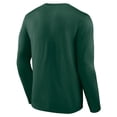 thumbnail image 3 of Men's Green Athletics Wordmark Long Sleeve T-Shirt, 3 of 3