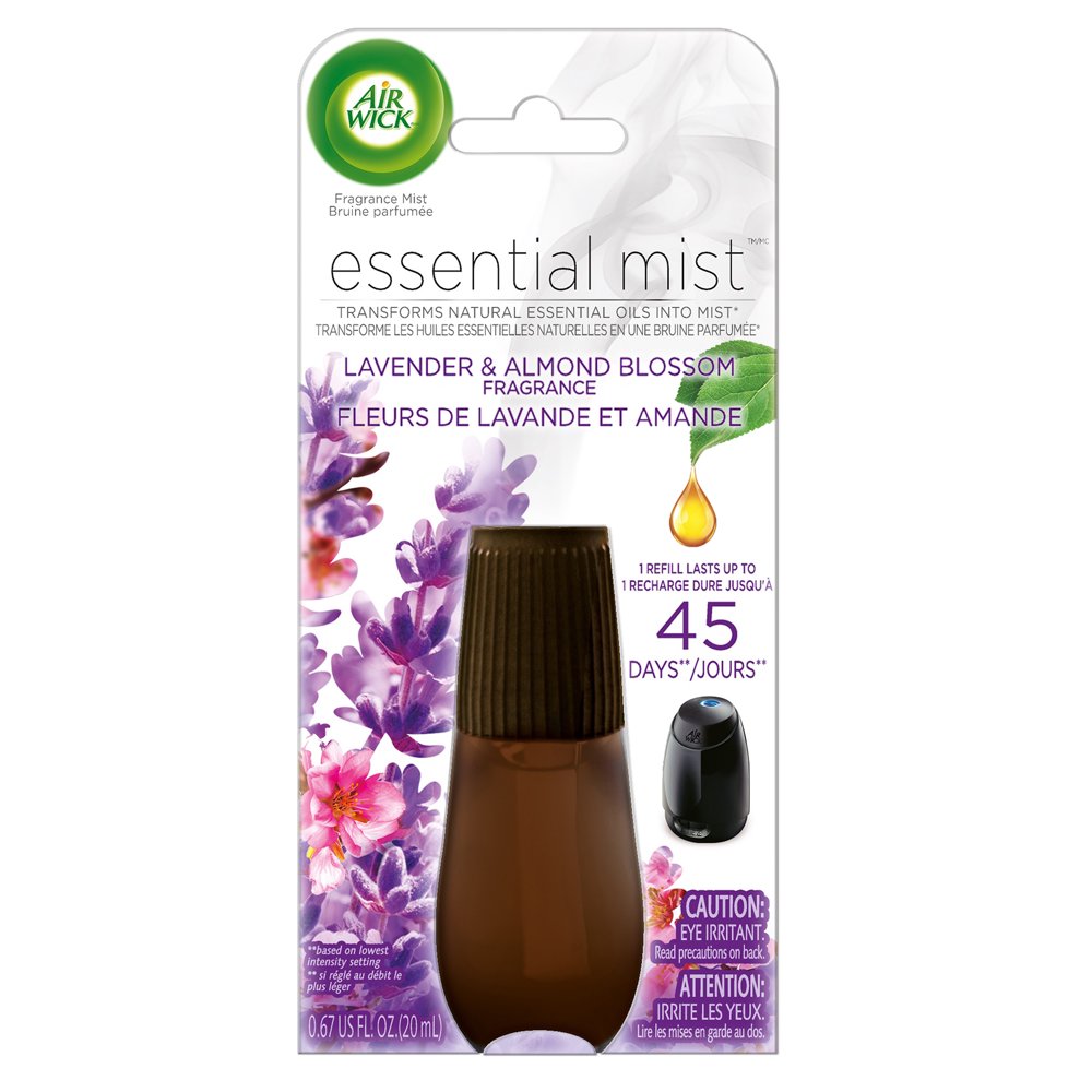Air Wick Essential Mist 0.21 oz Refill, 1 ct, Lavender and Almond