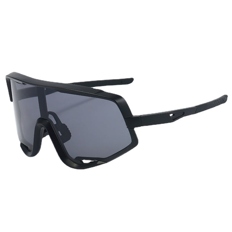 Black Cycling Sunglasses One-Piece 
