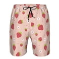 thumbnail image 4 of Naloa Strawberries Men's Beach Shorts, Surfing shorts, Swim trunks, Quick Dry Swim Trunks for Surfing Beach Fun - Large, 4 of 9