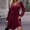 Red, variant on Zedker Women's Long Sleeve Velvet Mini Dress Fall Bodycon Mock Neck Elegant Fall Winter Wrap Tunic Short Cocktail Holiday Party Dresses Plus Size Black L