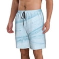 thumbnail image 2 of Fotbe Light Blue Marble Trajes de Baño Estampados para Hombre, Shorts de Verano de Secado Rápido, Ropa de Playa, Bañadores-3X-Large, 2 of 6