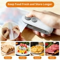 thumbnail image 3 of Hulmay Mini Bag Sealer, Upgraded 2 in 1 Heat Resealer with Cutter and Magnet, Rechargeable USB-C Sealer Machine for Chip, Plastic Bags, Snack (2pcs), 3 of 7