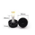 thumbnail image 2 of Adjustable Height Foot, Plastic Base, 10 Pack Screw In, 2 of 8